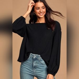 Lulus Jack of All Trades Waffle Knit Backless Top NWT Size S